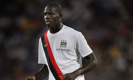 Manchester City's Mario Balotelli emerges unscathed from car accident