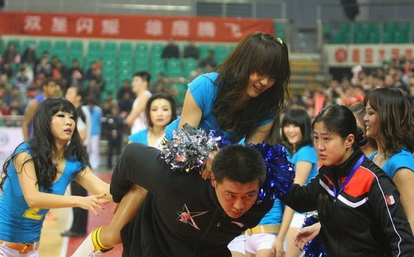 Injured basketball baby is carried off court