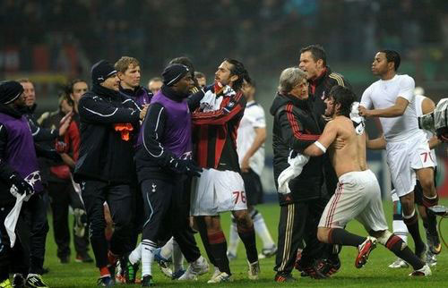 Gennaro Ivan Gattuso of AC Milan reacts during the UEFA Champions League