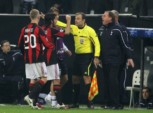 Gennaro Ivan Gattuso of AC Milan reacts during the UEFA Champions League