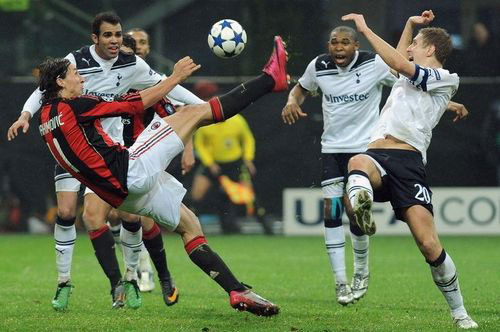 Gennaro Ivan Gattuso of AC Milan reacts during the UEFA Champions League