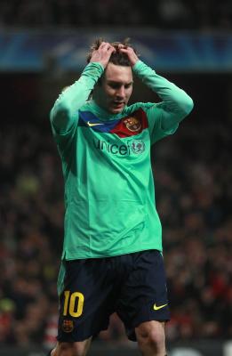 Arsenal  against Barcelona  during their Champions League soccer match in London