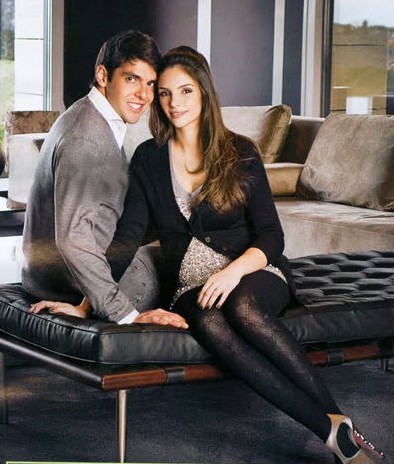 Kaka and his pregnant wife