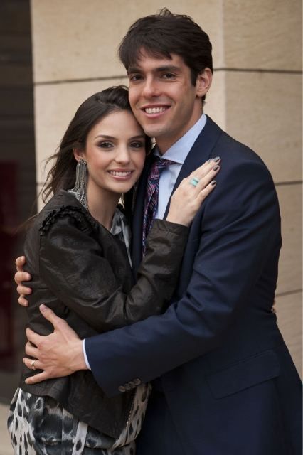 Kaka and his pregnant wife