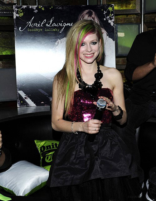 Avril Lavigne Celebrates With Kim Kardashian At Album Launch Party