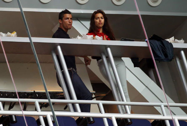 Cristiano Ronaldo and Irina Shayk watched Real's game