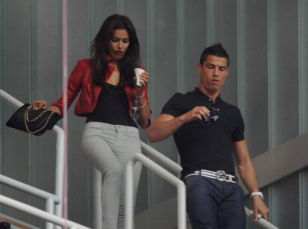 Cristiano Ronaldo and Irina Shayk watched Real's game