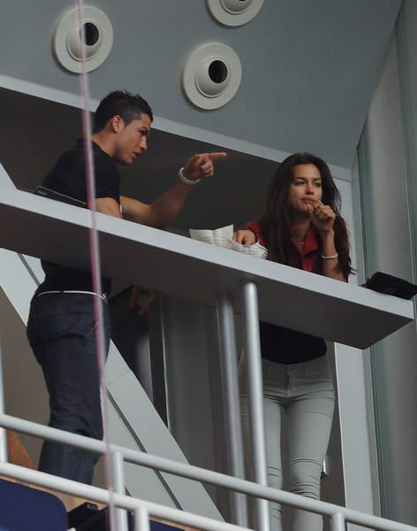 Cristiano Ronaldo and Irina Shayk watched Real's game