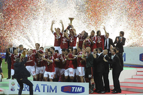 AC Milan celebrates 18th league title triumph with win