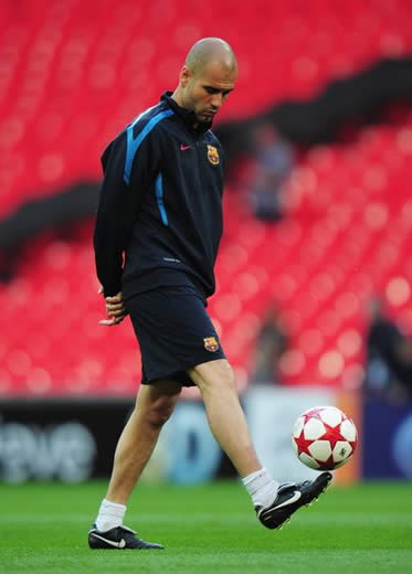 Picture Special: Barcelona's training on the eve of the UEFA Champions League final