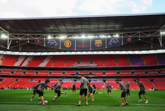 Picture Special: Barcelona's training on the eve of the UEFA Champions League final