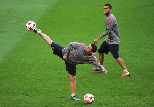 Picture Special: Barcelona's training on the eve of the UEFA Champions League final