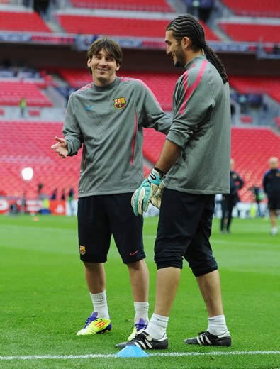 Picture Special: Barcelona's training on the eve of the UEFA Champions League final