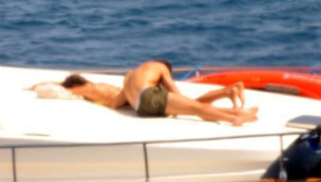 Ronaldo and his girlfriend were Hidden on the yacht