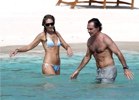 Cesare Prandelli has holiday with her girlfriend