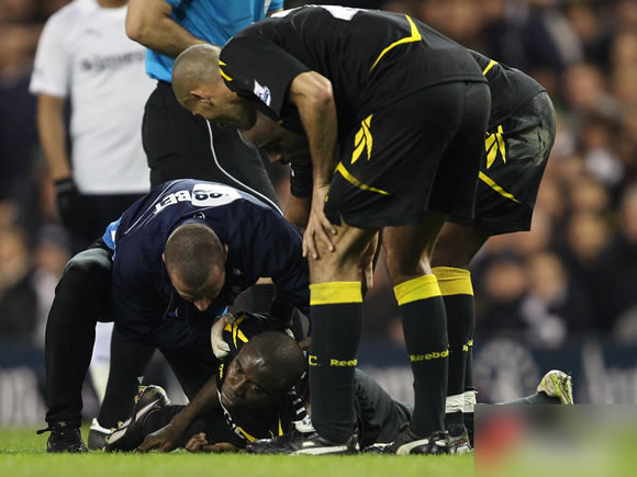 Muamba collapsed at White Hart Lane following suspected heart attack