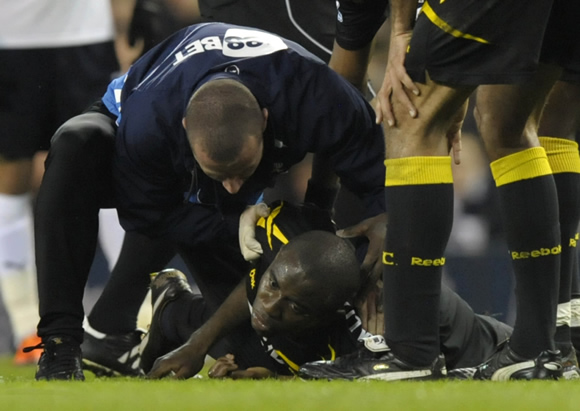 Muamba collapsed at White Hart Lane following suspected heart attack