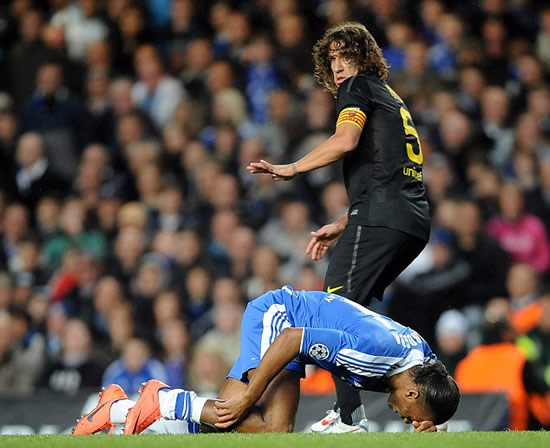 Drogba 1 Messi 0: He spent most of the game diving and play-acting... but he picked himself up to become a giant-killer