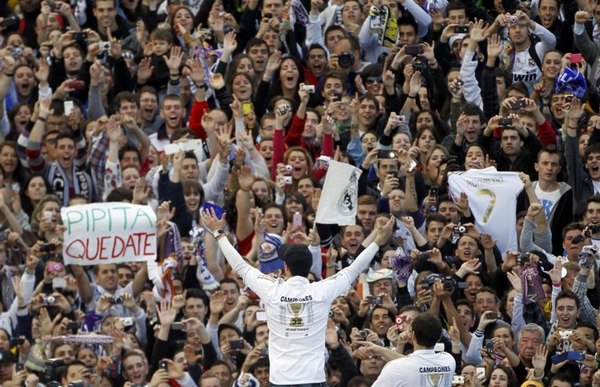 Real Madrid celebrated their victory