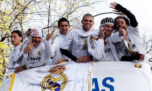 Real Madrid celebrated their victory