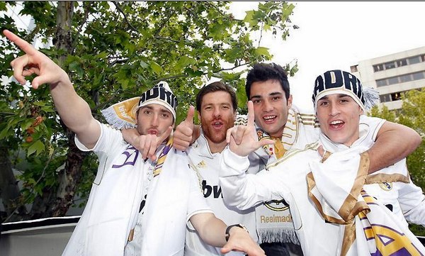 Real Madrid celebrated their victory