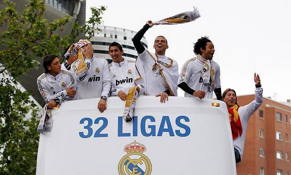 Real Madrid celebrated their victory