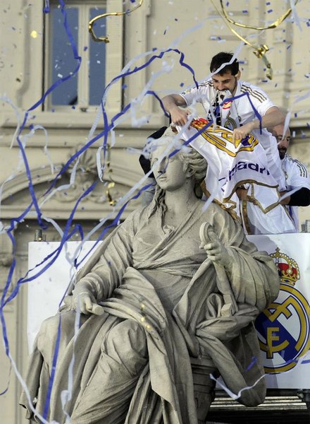 Real Madrid celebrated their victory