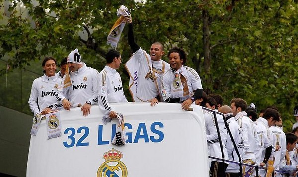 Real Madrid celebrated their victory