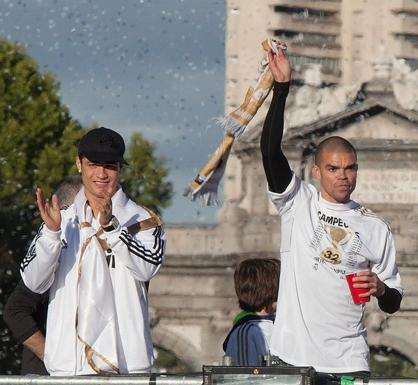 Real Madrid celebrated their victory