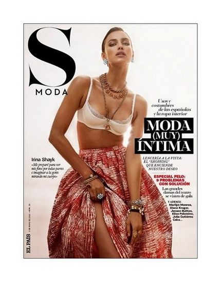 Irina Shayk showed on the cover of S Moda magazine