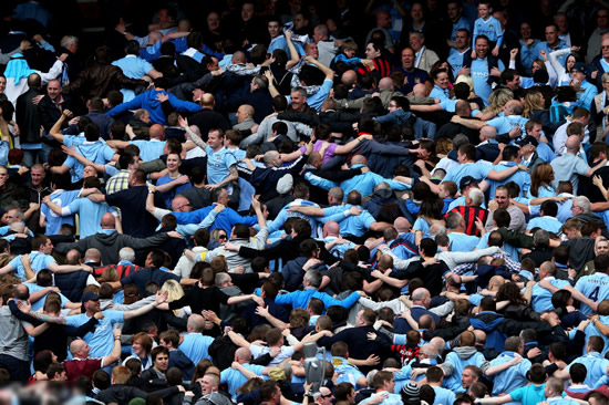 Manchester City celebrate title win