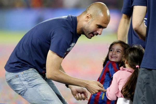 Guardiola remained silent and Farewell