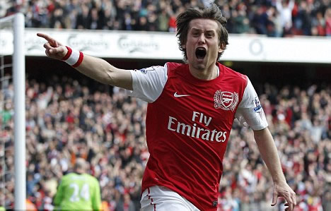 Rosicky plays down injury fears and says he will be fit to captain Czechs at Euros