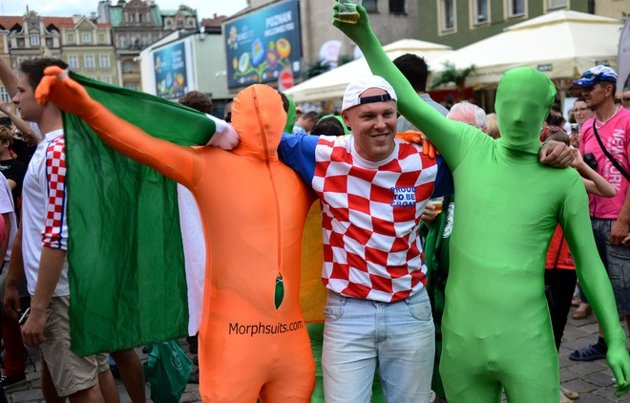 Quirky fans of Euro 2012