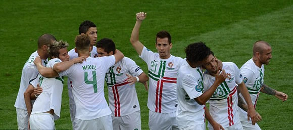 Denmark 2 Portugal 3: Varela's late strike spares Ronaldo's blushes