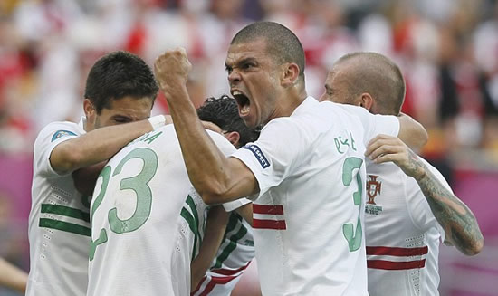 Denmark 2 Portugal 3: Varela's late strike spares Ronaldo's blushes