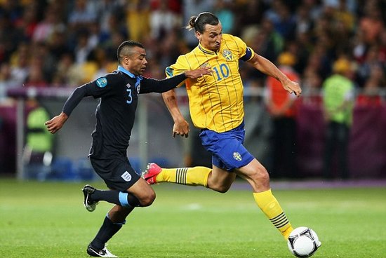 Cruel result: Zlatan Ibrahimovic (right) said Sweden were the better team