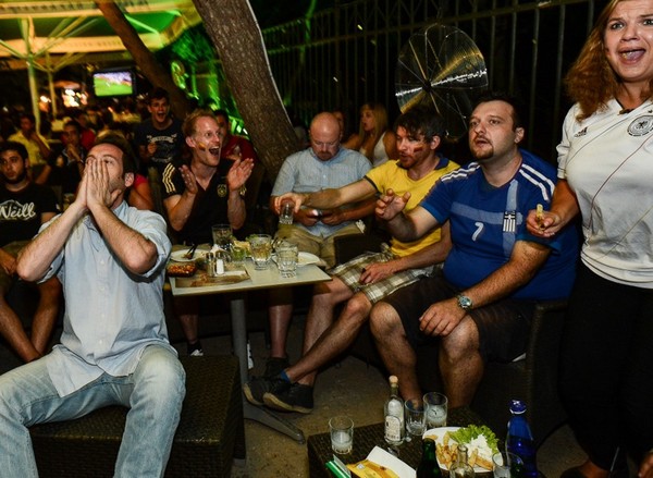 Germany fans celebrated wildly