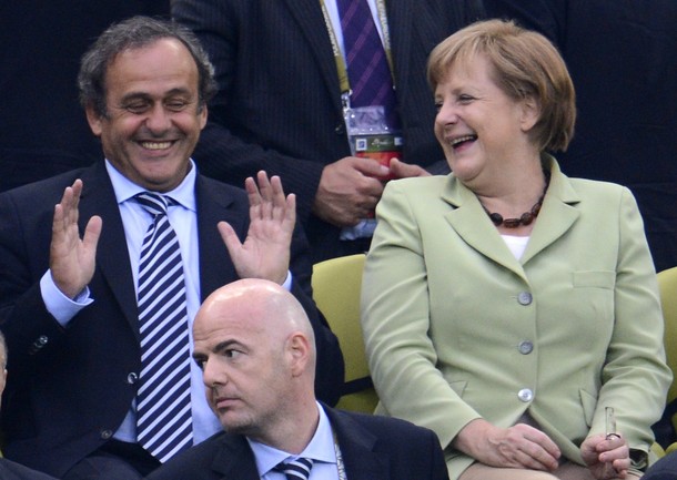 Merkel was excited for Germany's victory