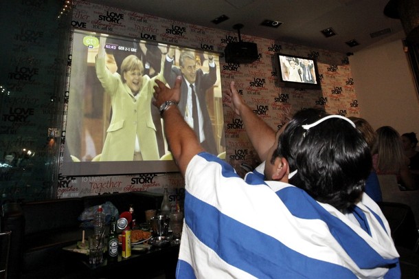 Merkel was excited for Germany's victory