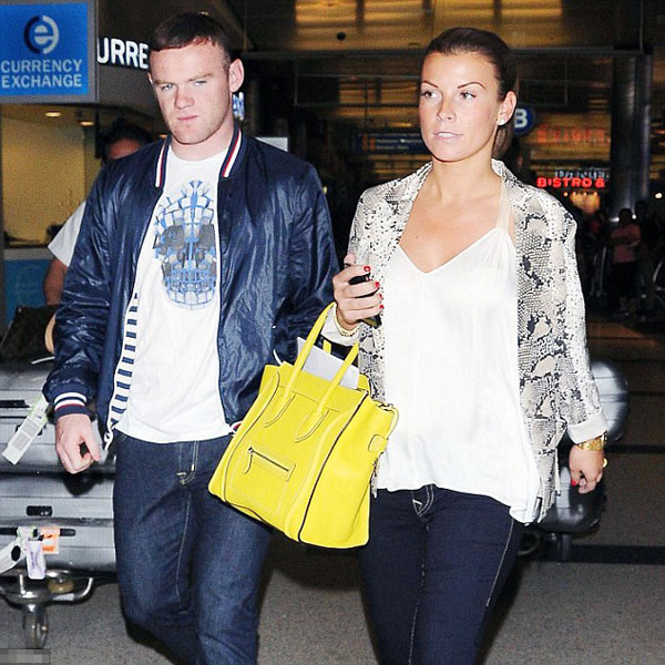 Forget the Euros! Rooney and Cole land in Los Angeles to relax after England failure