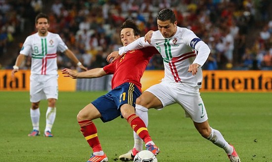 Portugal 0 Spain 0 (aet, 2-4 on pens): Oh no Ronaldo! Cristiano stranded as Cesc seals it