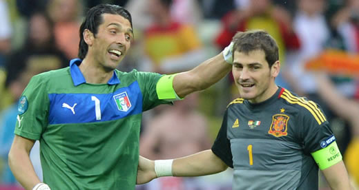 Iker hails role model Buffon - Casillas heaps praise on opposite number