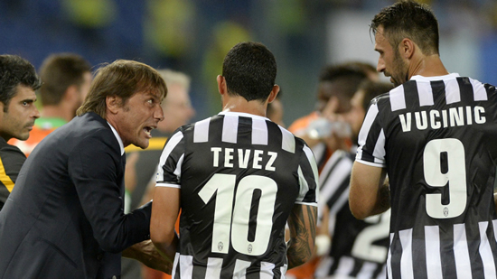Tevez delighted with Vucinic partnership