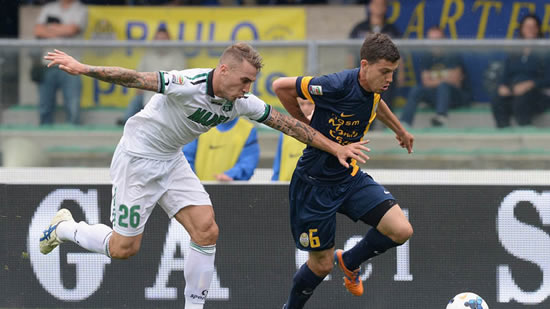 Verona put two past fellow new boys Sassuolo