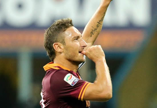 Totti pays tribute to Roma fans