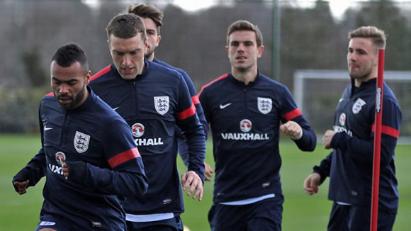 Ashley Cole and Luke Shaw battle to join Leighton Baines in England World Cup squad