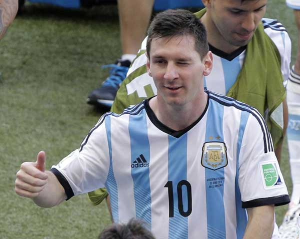 Messi to the rescue in faltering Argentine quartet