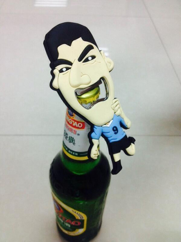 The Spin-Offs: Luis Suarez bite inspires Sex Toy (Nipple Clamp) & Bottle Opener