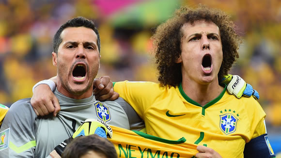 David Luiz and Julio Cesar say sorry after Brazil’s 7-1 loss